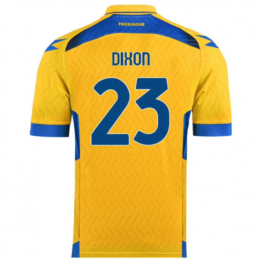 Danxen Bambino Maglia Damar Dixon #23 Giallo Kit Gara Home 2024/25 Maglietta