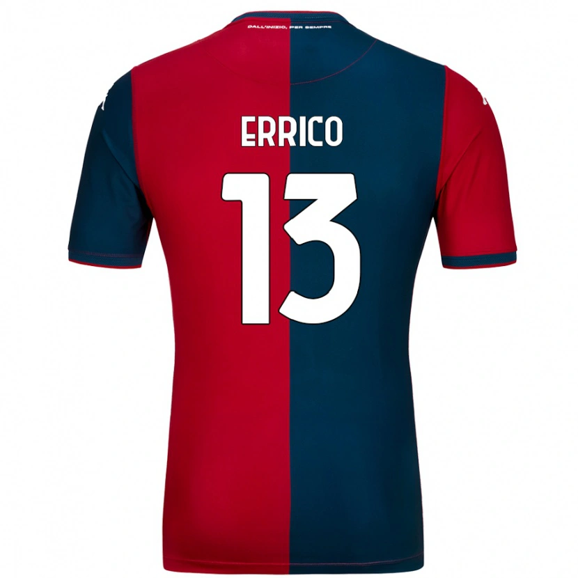 Danxen Bambino Maglia Emma Errico #13 Rosso Blu Scuro Kit Gara Home 2024/25 Maglietta