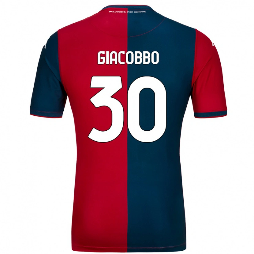 Danxen Bambino Maglia Giulia Giacobbo #30 Rosso Blu Scuro Kit Gara Home 2024/25 Maglietta