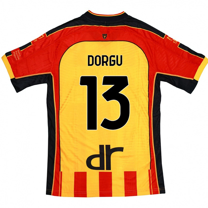 Danxen Bambino Maglia Patrick Dorgu #13 Giallo Rosso Kit Gara Home 2024/25 Maglietta