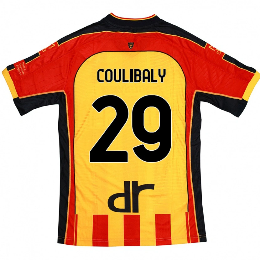 Danxen Bambino Maglia Lassana Coulibaly #29 Giallo Rosso Kit Gara Home 2024/25 Maglietta