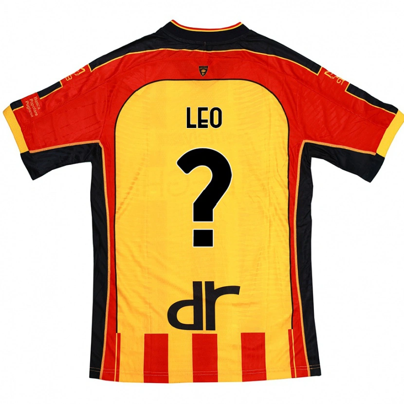 Danxen Bambino Maglia Giulio Leo #0 Giallo Rosso Kit Gara Home 2024/25 Maglietta