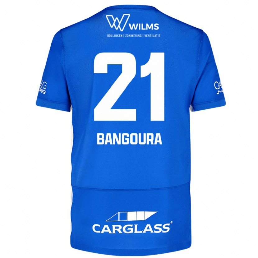 Danxen Bambino Maglia Ibrahima Sory Bangoura #21 Blu Kit Gara Home 2024/25 Maglietta
