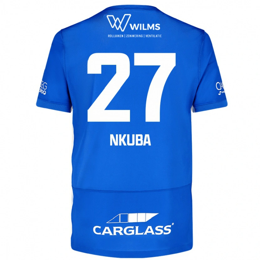 Danxen Bambino Maglia Ken Nkuba #27 Blu Kit Gara Home 2024/25 Maglietta