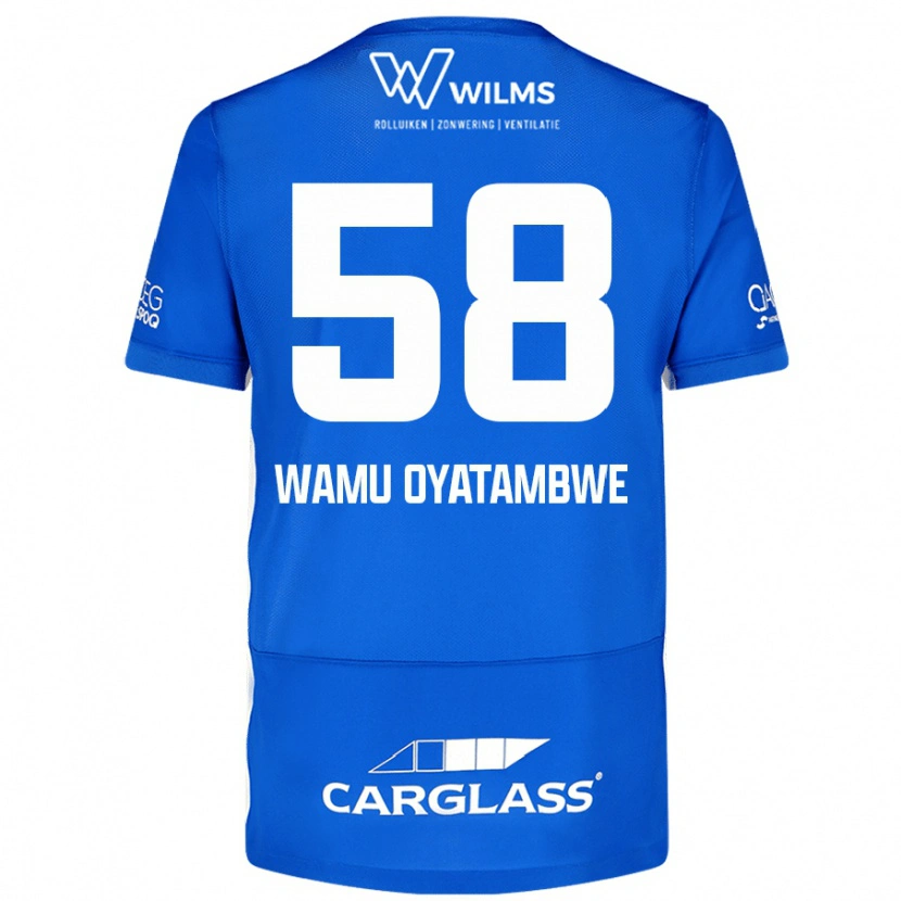 Danxen Bambino Maglia Matthias Wamu Oyatambwe #58 Blu Kit Gara Home 2024/25 Maglietta