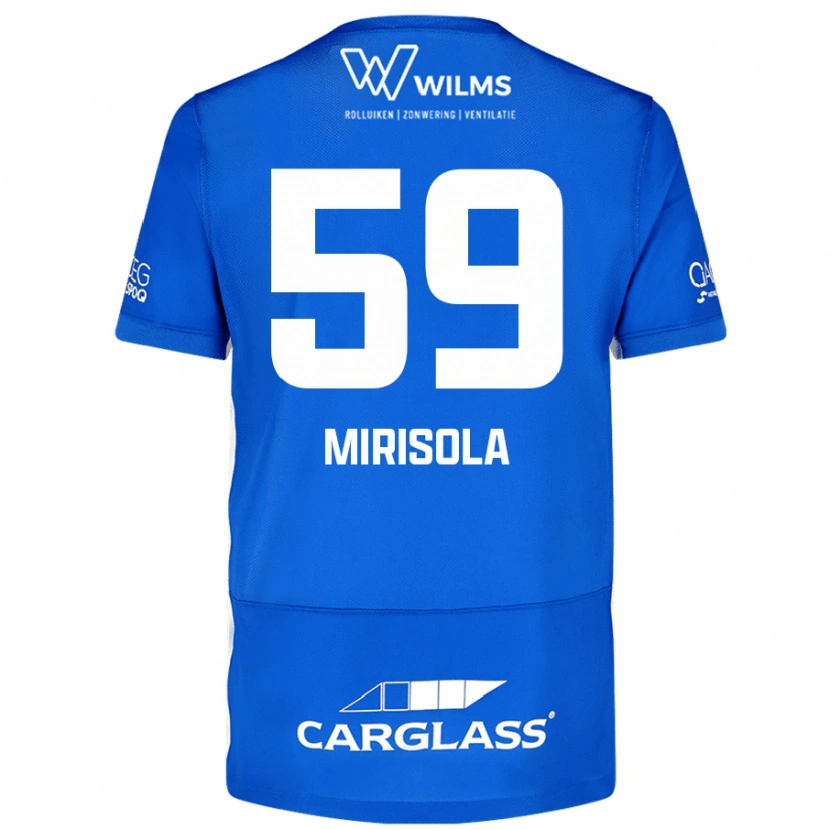 Danxen Bambino Maglia Robin Mirisola #59 Blu Kit Gara Home 2024/25 Maglietta