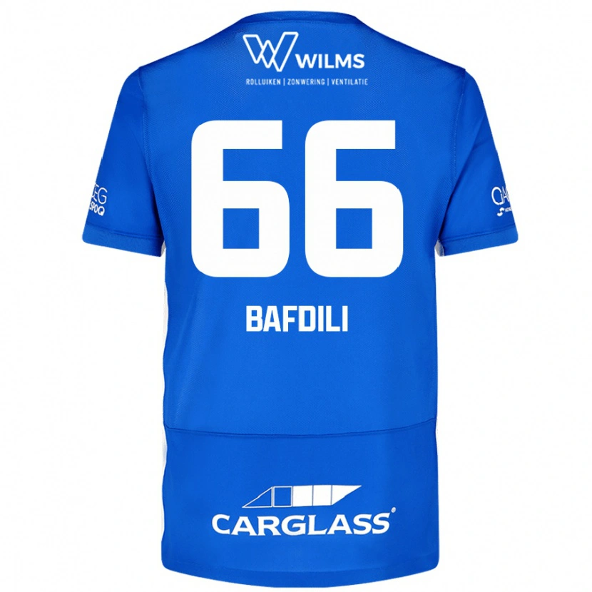 Danxen Bambino Maglia Zaïd Bafdili #66 Blu Kit Gara Home 2024/25 Maglietta