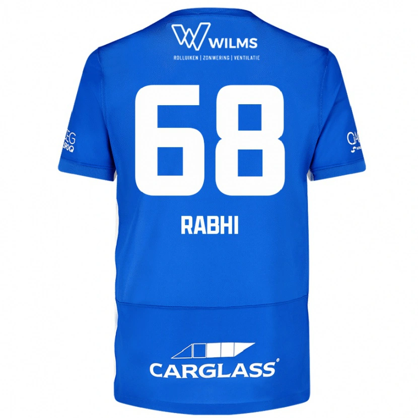 Danxen Bambino Maglia Ayman Rabhi #68 Blu Kit Gara Home 2024/25 Maglietta