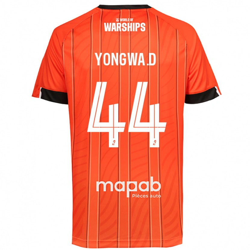 Danxen Bambino Maglia Darlin Yongwa #44 Arancione Kit Gara Home 2024/25 Maglietta
