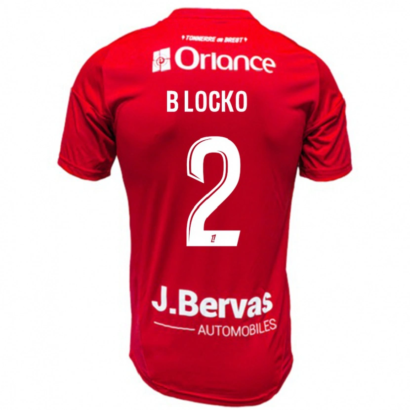 Danxen Bambino Maglia Bradley Locko #2 Rosso Bianco Kit Gara Home 2024/25 Maglietta