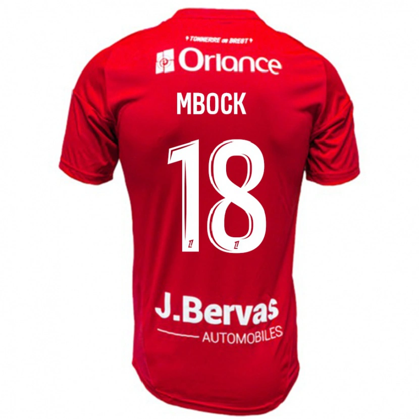 Danxen Bambino Maglia Hianga'a Mbock #18 Rosso Bianco Kit Gara Home 2024/25 Maglietta