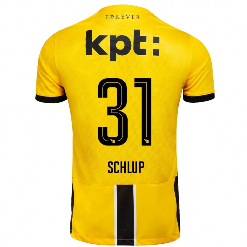 Danxen Bambino Maglia Giulia Schlup #31 Giallo Nero Kit Gara Home 2024/25 Maglietta