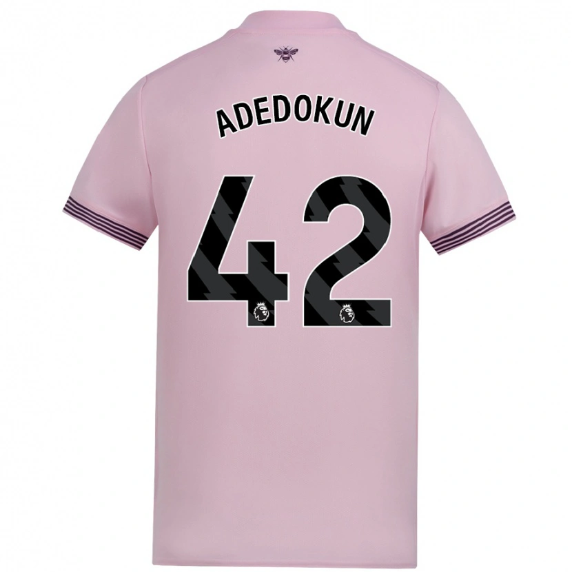 Danxen Bambino Maglia Val Adedokun #42 Rosa Kit Gara Away 2024/25 Maglietta