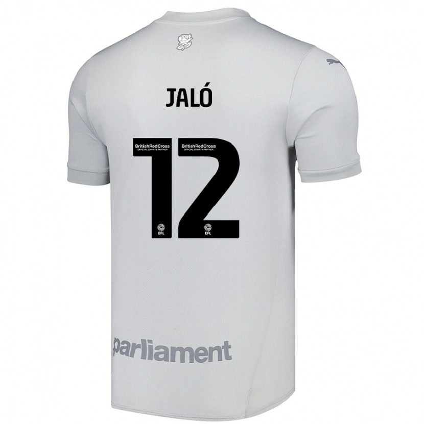 Danxen Bambino Maglia Fábio Jaló #12 Grigio Argento Kit Gara Away 2024/25 Maglietta