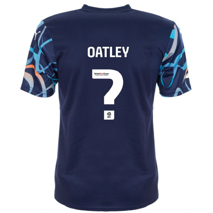 Danxen Bambino Maglia Lauren Oatley #0 Blu Navy Kit Gara Away 2024/25 Maglietta