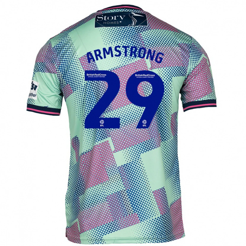 Danxen Bambino Maglia Luke Armstrong #29 Verde Kit Gara Away 2024/25 Maglietta