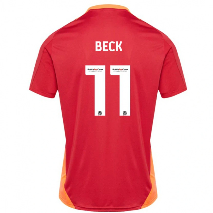 Danxen Bambino Maglia Steph Beck #11 Blu Bianco Sporco Kit Gara Away 2024/25 Maglietta