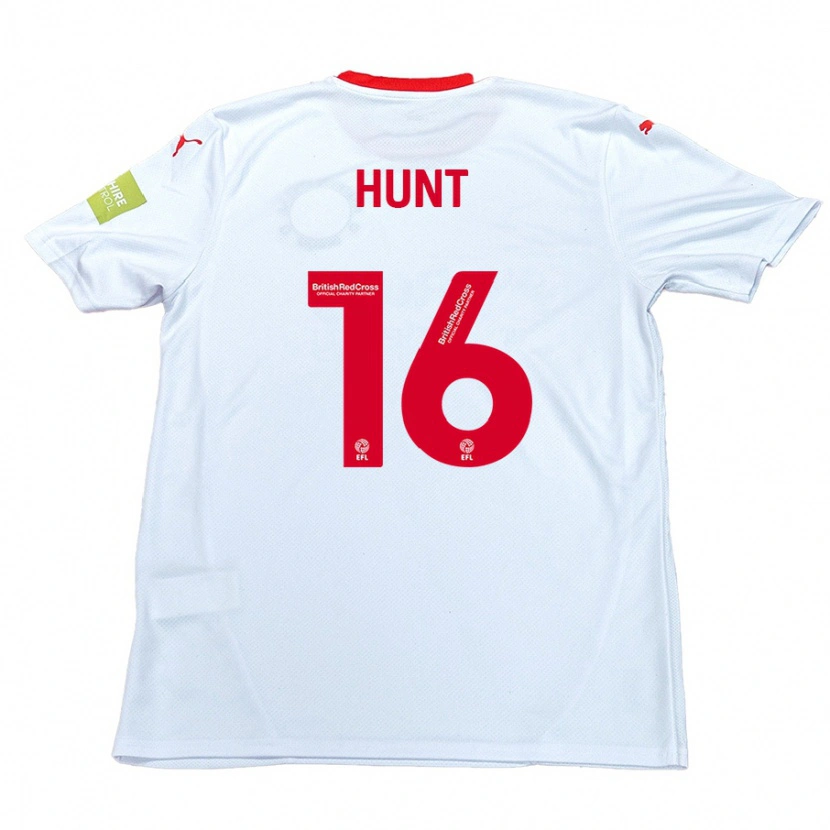 Danxen Bambino Maglia Mackenzie Hunt #16 Bianco Kit Gara Away 2024/25 Maglietta