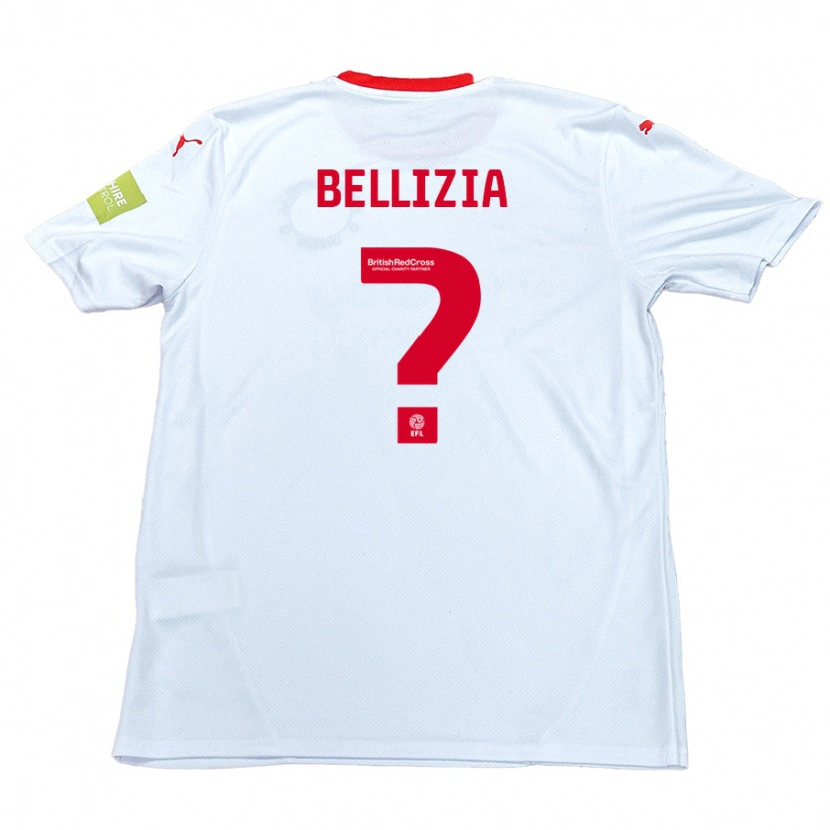 Danxen Bambino Maglia Oliver Bellizia #0 Bianco Kit Gara Away 2024/25 Maglietta