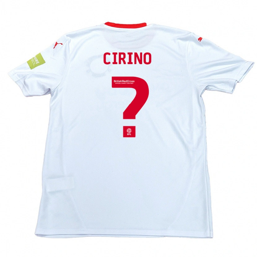Danxen Bambino Maglia Raffaele Cirino #0 Bianco Kit Gara Away 2024/25 Maglietta