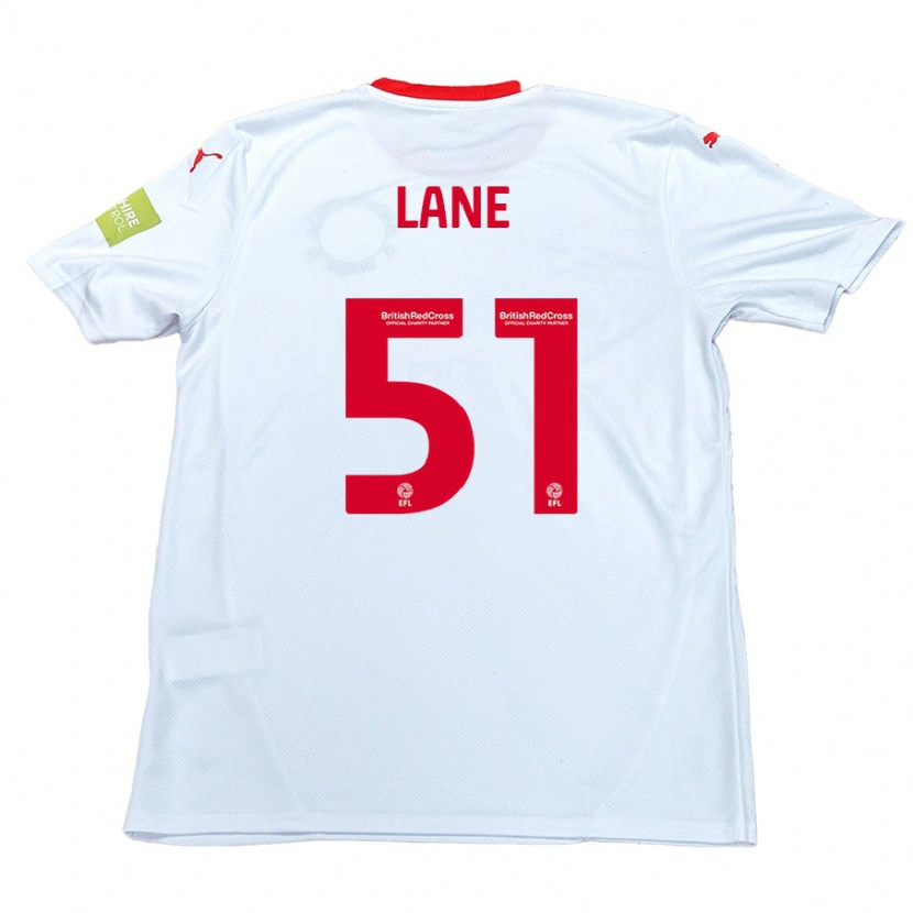 Danxen Bambino Maglia Mikey Lane #51 Bianco Kit Gara Away 2024/25 Maglietta
