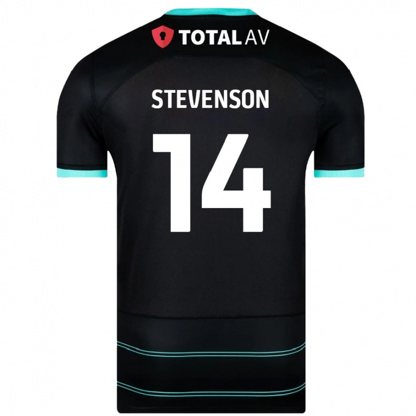 Danxen Bambino Maglia Ben Stevenson #14 Nero Kit Gara Away 2024/25 Maglietta
