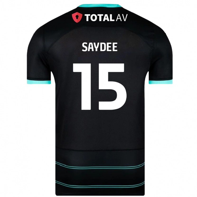 Danxen Bambino Maglia Christian Saydee #15 Nero Kit Gara Away 2024/25 Maglietta