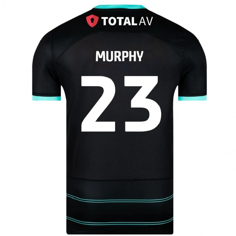 Danxen Bambino Maglia Josh Murphy #23 Nero Kit Gara Away 2024/25 Maglietta