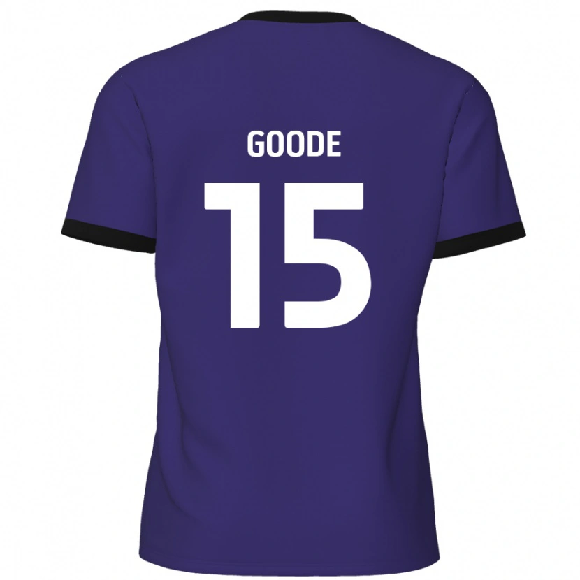 Danxen Bambino Maglia Charlie Goode #15 Viola Kit Gara Away 2024/25 Maglietta