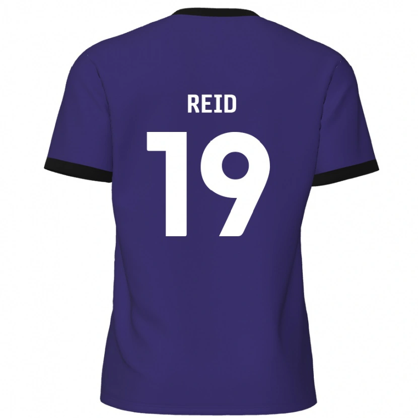 Danxen Bambino Maglia Jamie Reid #19 Viola Kit Gara Away 2024/25 Maglietta