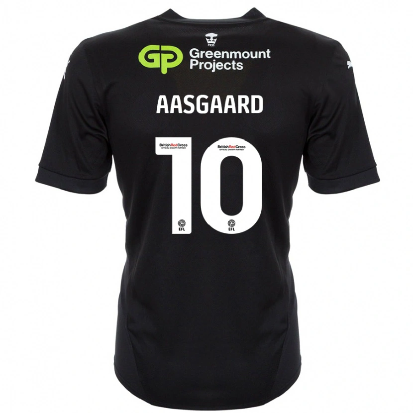 Danxen Bambino Maglia Thelo Aasgaard #10 Nero Kit Gara Away 2024/25 Maglietta