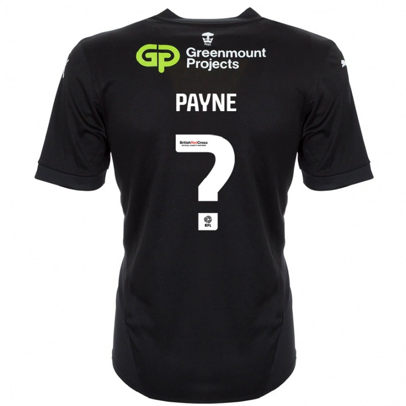 Danxen Bambino Maglia Kai Payne #0 Nero Kit Gara Away 2024/25 Maglietta
