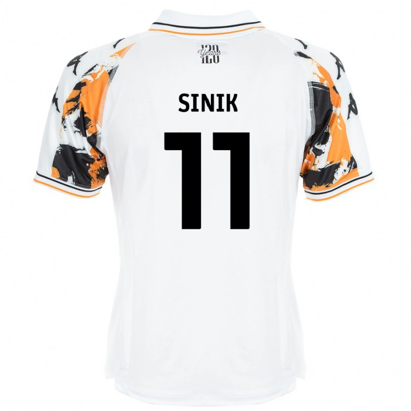 Danxen Bambino Maglia Doğukan Sinik #11 Bianco Kit Gara Away 2024/25 Maglietta