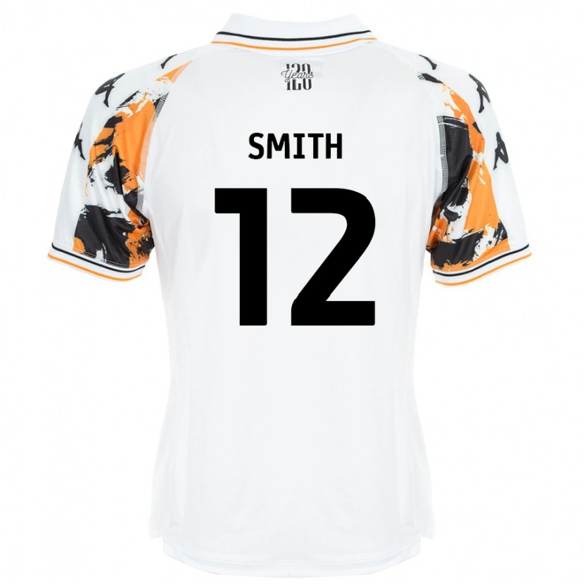 Danxen Bambino Maglia Emily Smith #12 Bianco Kit Gara Away 2024/25 Maglietta
