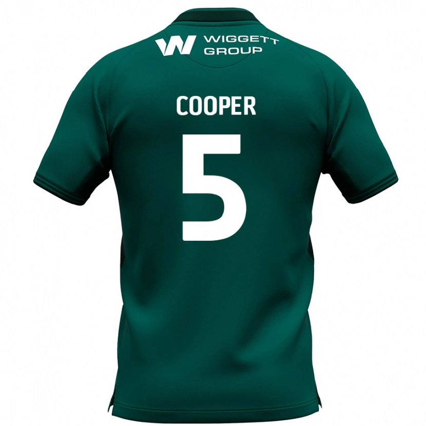 Danxen Bambino Maglia Jake Cooper #5 Verde Kit Gara Away 2024/25 Maglietta