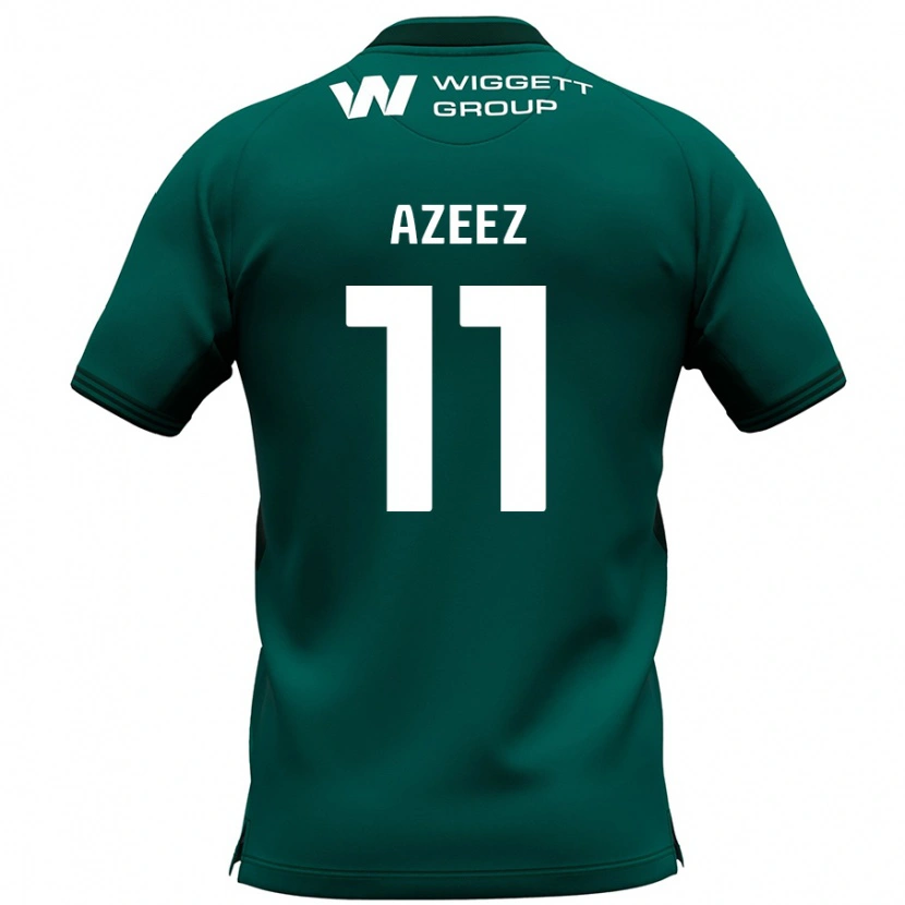 Danxen Bambino Maglia Femi Azeez #11 Verde Kit Gara Away 2024/25 Maglietta