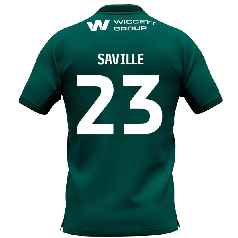 Danxen Bambino Maglia George Saville #23 Verde Kit Gara Away 2024/25 Maglietta