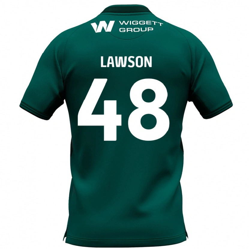 Danxen Bambino Maglia Sha'mar Lawson #48 Verde Kit Gara Away 2024/25 Maglietta