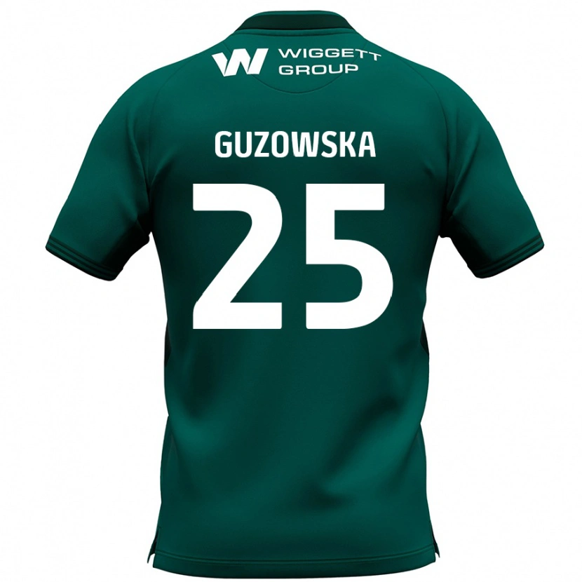 Danxen Bambino Maglia Sara Guzowska #25 Verde Kit Gara Away 2024/25 Maglietta
