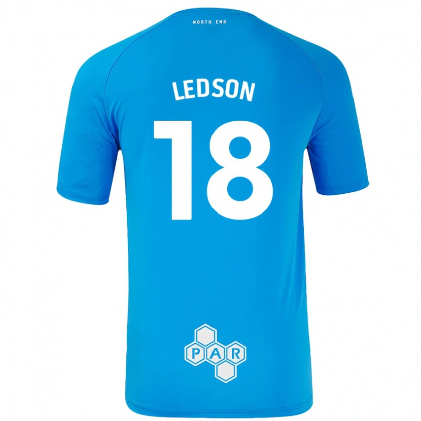 Danxen Bambino Maglia Ryan Ledson #18 Azzurro Kit Gara Away 2024/25 Maglietta