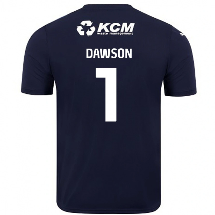 Danxen Bambino Maglia Cameron Dawson #1 Blu Navy Kit Gara Away 2024/25 Maglietta
