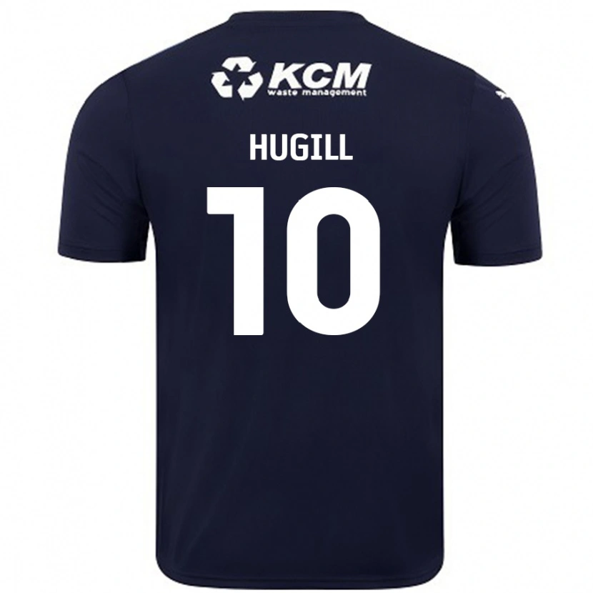 Danxen Bambino Maglia Jordan Hugill #10 Blu Navy Kit Gara Away 2024/25 Maglietta