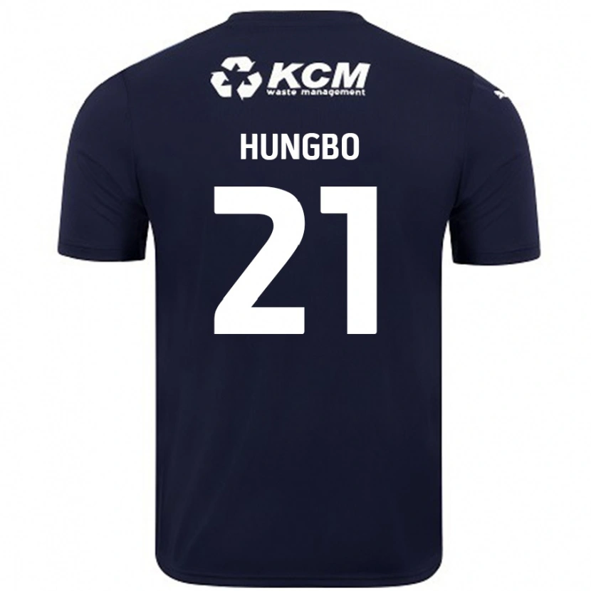 Danxen Bambino Maglia Joseph Hungbo #21 Blu Navy Kit Gara Away 2024/25 Maglietta