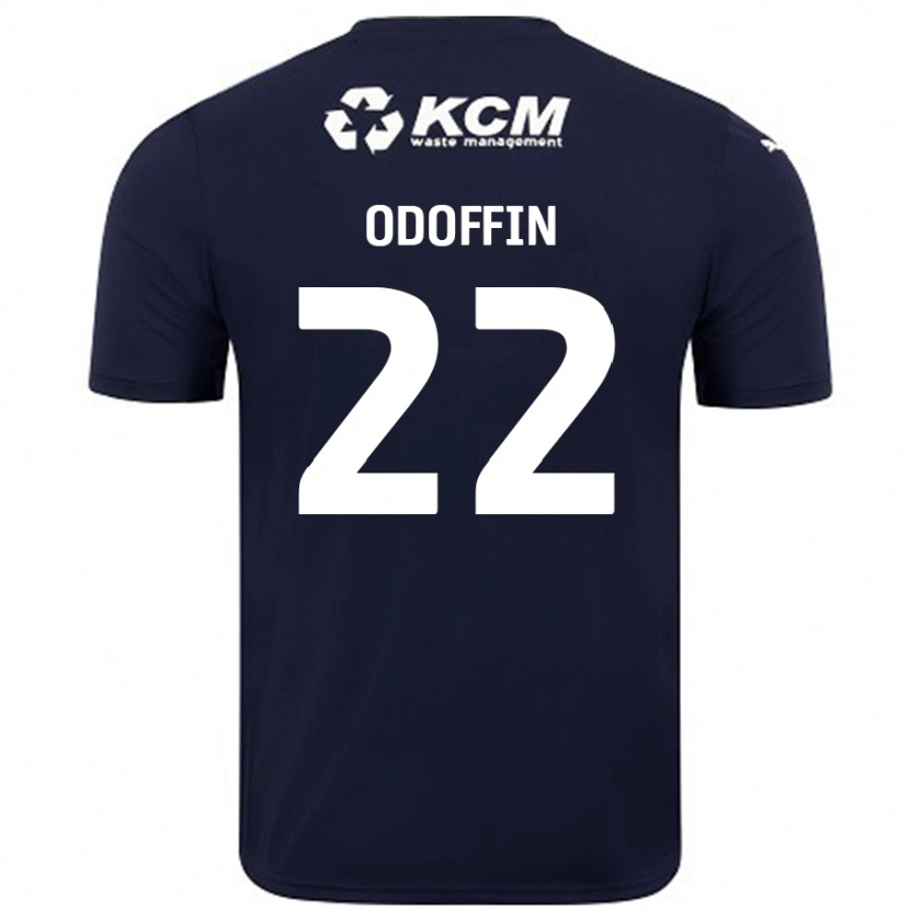 Danxen Bambino Maglia Hakeem Odoffin #22 Blu Navy Kit Gara Away 2024/25 Maglietta