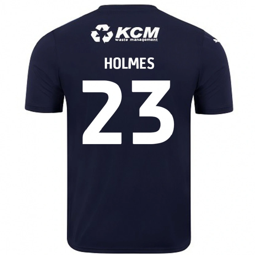 Danxen Bambino Maglia Jack Holmes #23 Blu Navy Kit Gara Away 2024/25 Maglietta