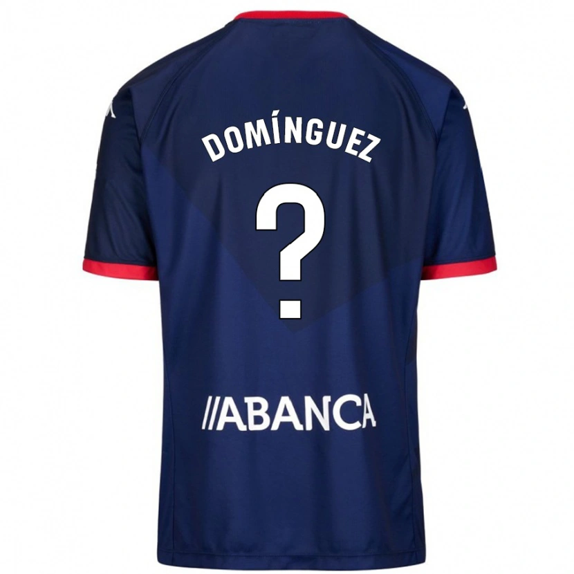 Danxen Bambino Maglia David Domínguez #0 Blu Navy Kit Gara Away 2024/25 Maglietta