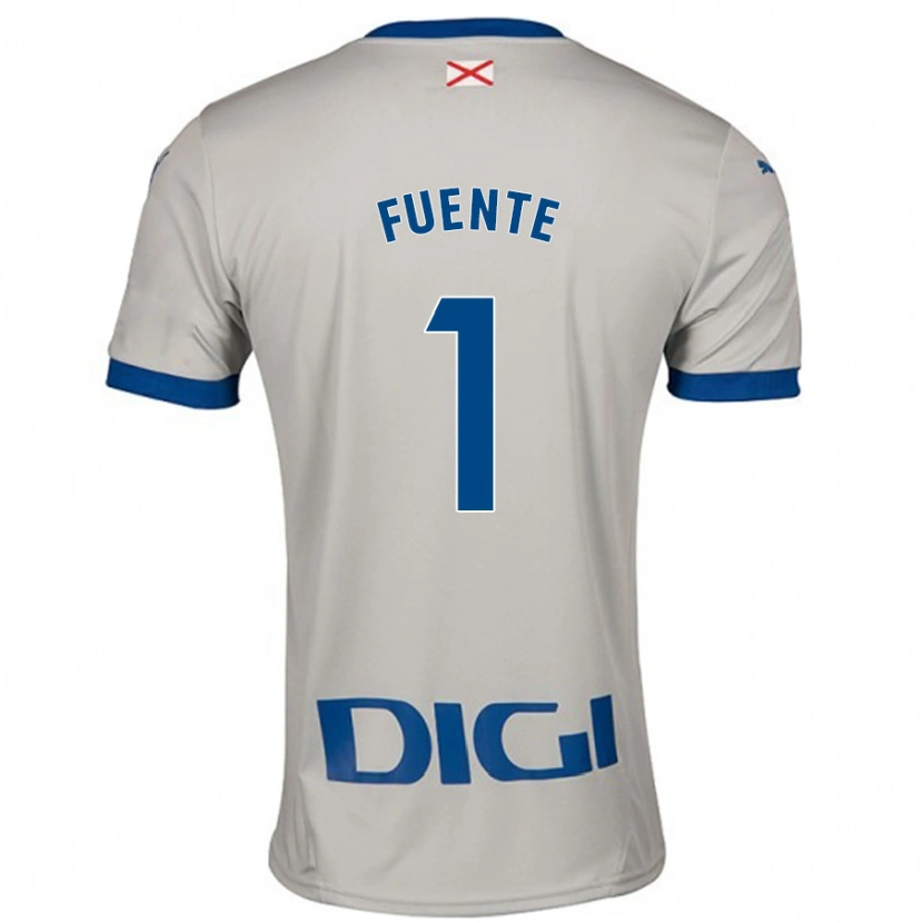 Danxen Bambino Maglia Sofía Fuente #1 Grigio Chiaro Kit Gara Away 2024/25 Maglietta