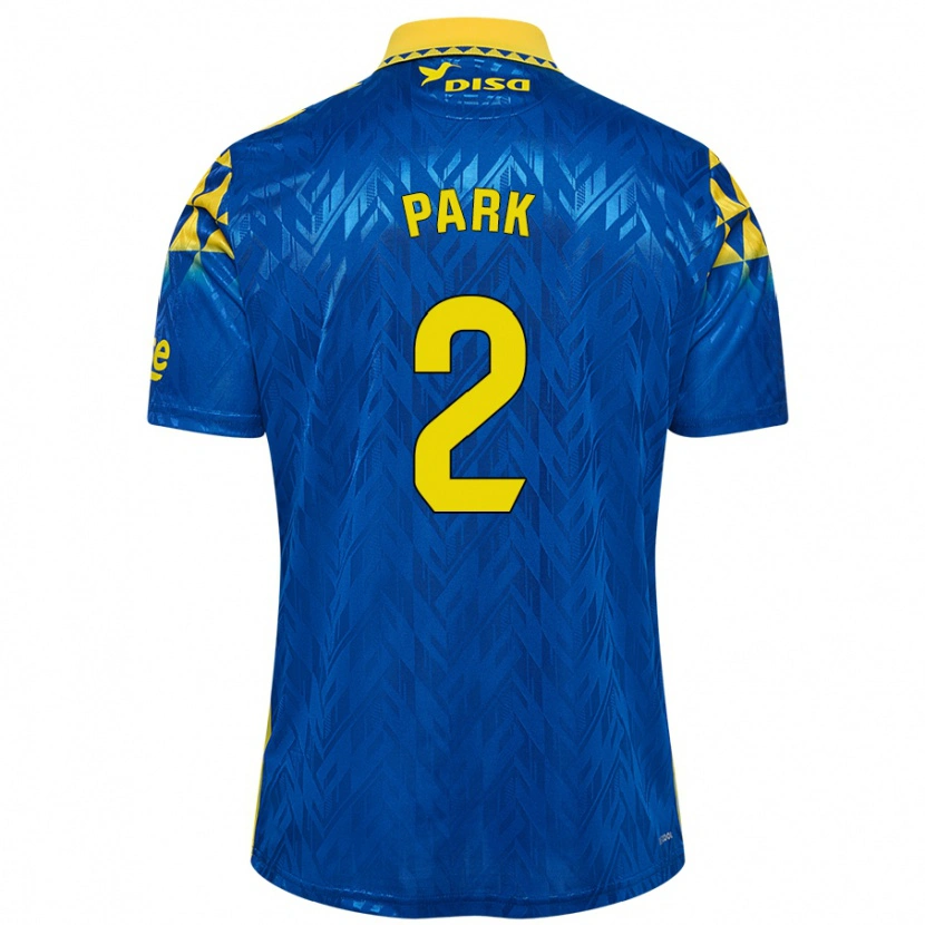 Danxen Bambino Maglia Marvin Park #2 Blu Giallo Kit Gara Away 2024/25 Maglietta