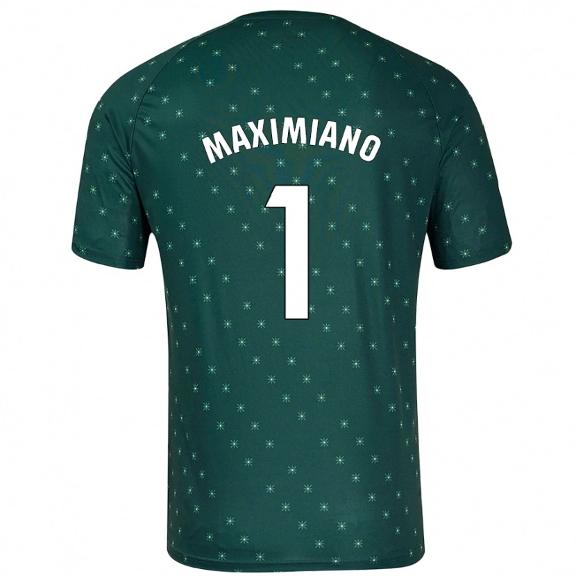 Danxen Bambino Maglia Luís Maximiano #1 Verde Scuro Kit Gara Away 2024/25 Maglietta