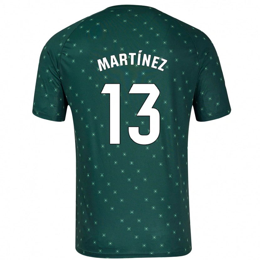 Danxen Bambino Maglia Fernando Martínez #13 Verde Scuro Kit Gara Away 2024/25 Maglietta